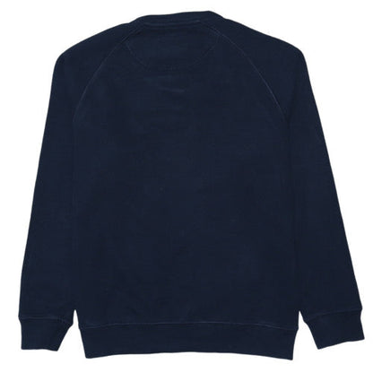 Barbour International Navy Women's L Sweatshirt Crew Neck Cotton Blend