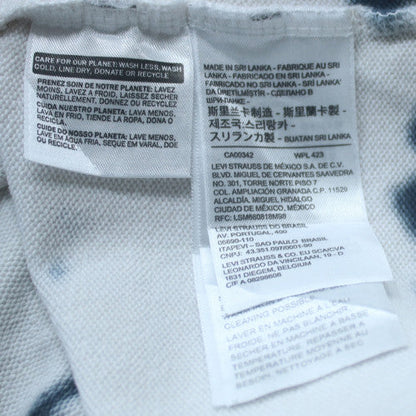 Levi's Womens White Tie-Dye Pullover Sweatshirt Size S
