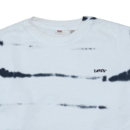 Levi's Womens White Tie-Dye Pullover Sweatshirt Size S