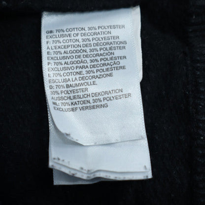 The North Face Men Black L Pullover Hoodie Cotton Blend Logo
