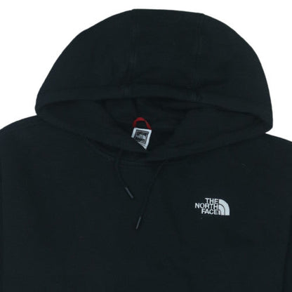 The North Face Men Black L Pullover Hoodie Cotton Blend Logo