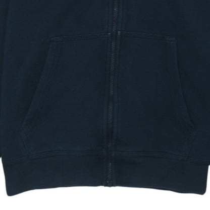 Nike Men's Blue Full Zip Hoodie M Cotton Blend Fleece