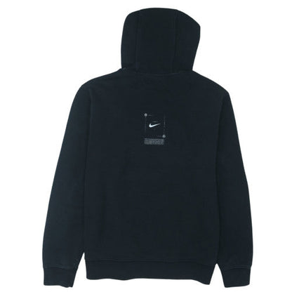 Nike Men's Black Medium Pullover Hoodie with Large Logo Print