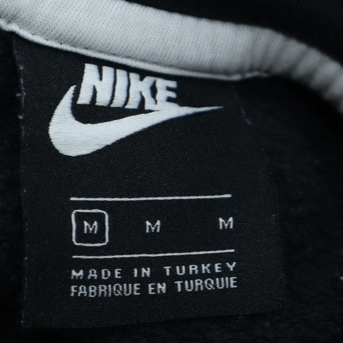 Nike Men's Black Medium Pullover Hoodie with Large Logo Print