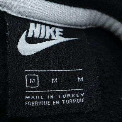 Nike Men's Black Medium Pullover Hoodie with Large Logo Print