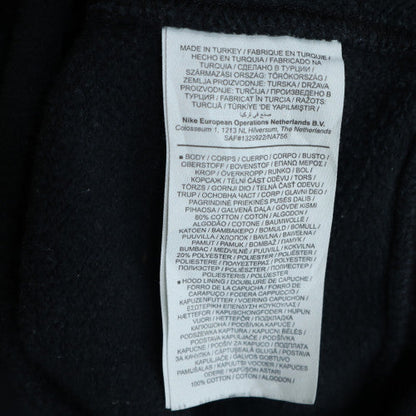 Nike Men's Black Medium Pullover Hoodie with Large Logo Print