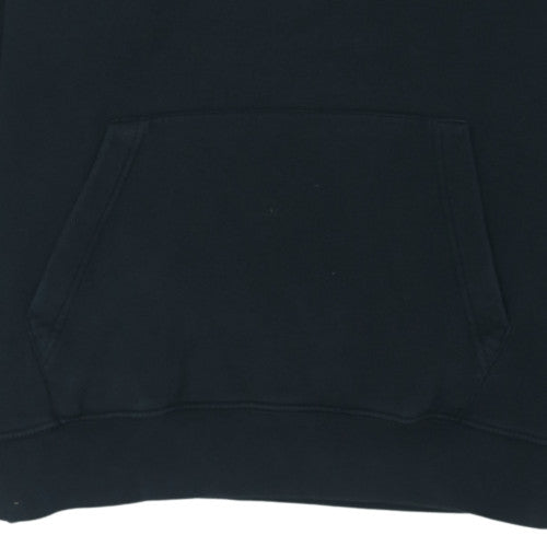 Nike Men's Black Medium Pullover Hoodie with Large Logo Print