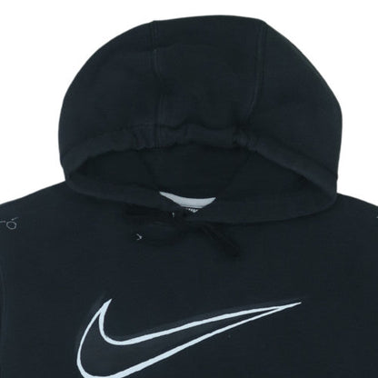 Nike Men's Black Medium Pullover Hoodie with Large Logo Print