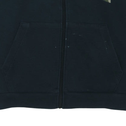 Nike Men's Black Camouflage Hooded Full Zip Hoodie L