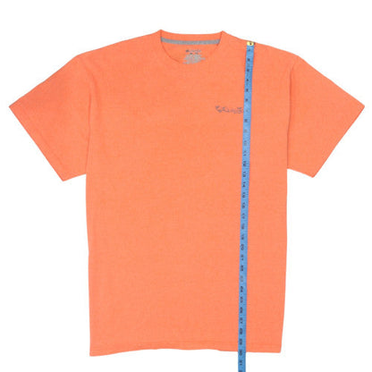 Columbia PFG Orange Mens XL Graphic Outdoor Fishing T-Shirt