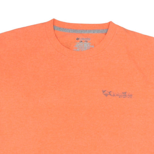 Columbia PFG Orange Mens XL Graphic Outdoor Fishing T-Shirt
