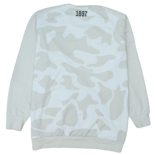 Adidas Men's Beige 3XL Juventus Camouflage Crew Neck Sweatshirt