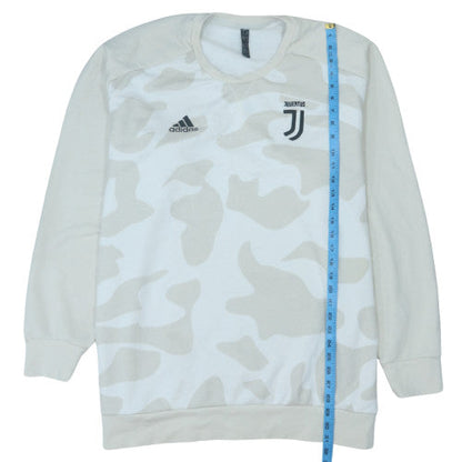 Adidas Men's Beige 3XL Juventus Camouflage Crew Neck Sweatshirt