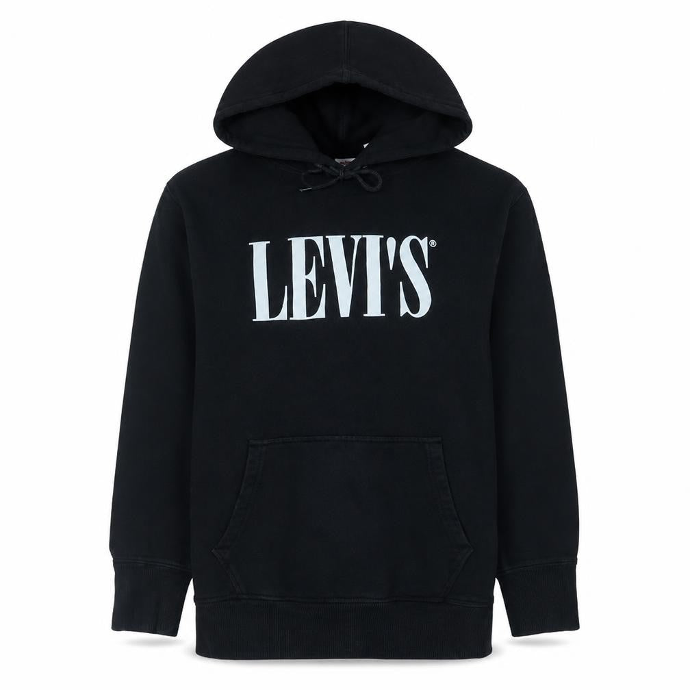 Levi's Women's Black Relaxed Fit Pullover Hoodie Size M