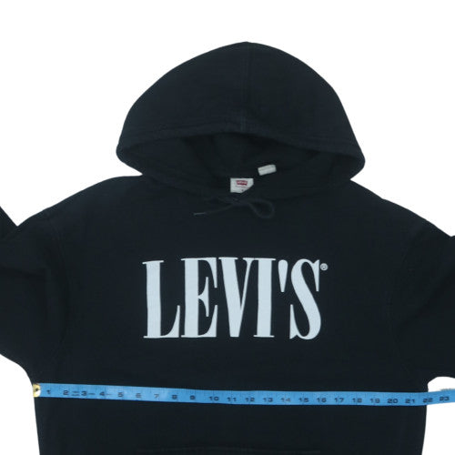 Levi's Women's Black Relaxed Fit Pullover Hoodie Size M