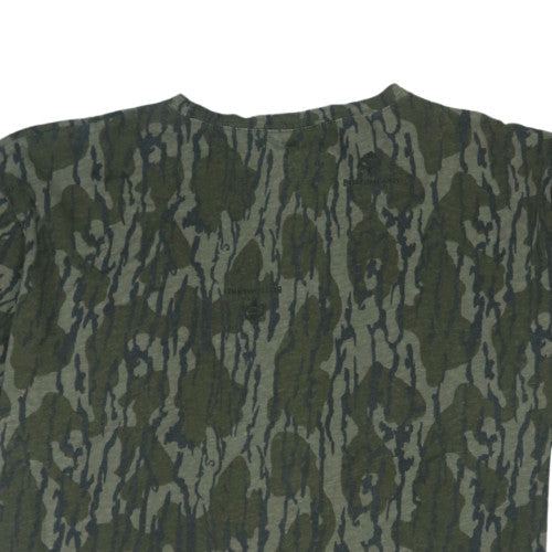 Mossy Oak Men's Green Camouflage Cotton Short Sleeve T-Shirt XL