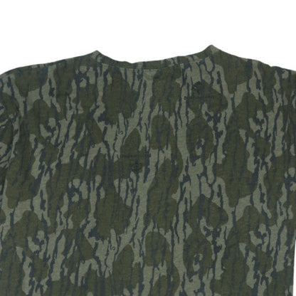 Mossy Oak Men's Green Camouflage Cotton Short Sleeve T-Shirt XL
