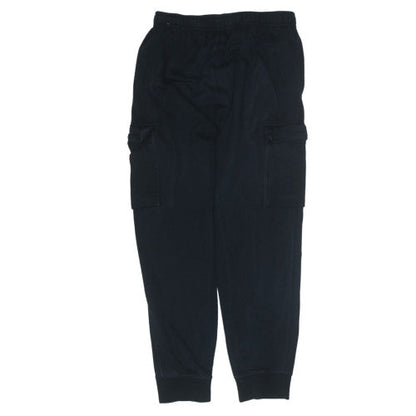Nike Men's Black Fleece Jogger Trousers M Regular Fit