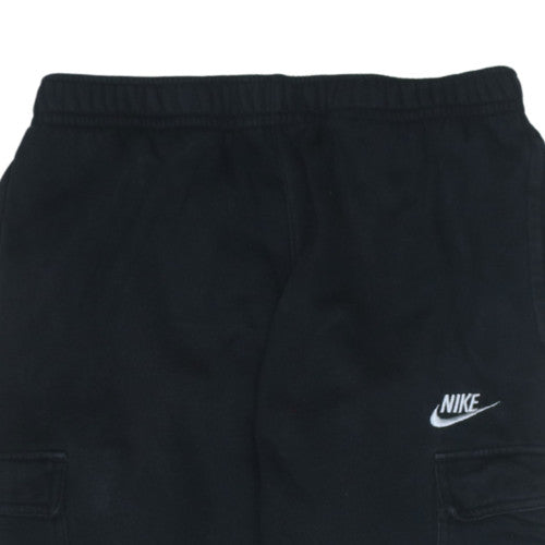 Nike Men's Black Fleece Jogger Trousers M Regular Fit