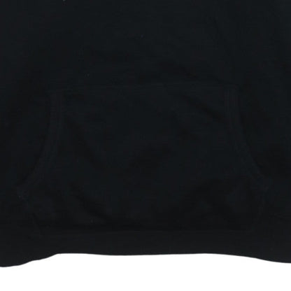 Diesel Mens Black Pullover Hoodie M Regular Fit Fleece Logo