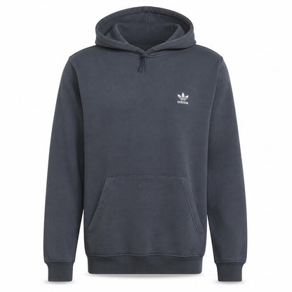 Adidas Men's Grey Pullover Hoodie L Fleece Logo Sweatshirt