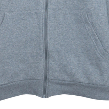 Reebok Mens Grey Full Zip Hoodie L Regular Fit Fleece Sweatshirt