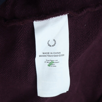 Fred Perry Men's Brown Logo Crew Neck Sweatshirt M