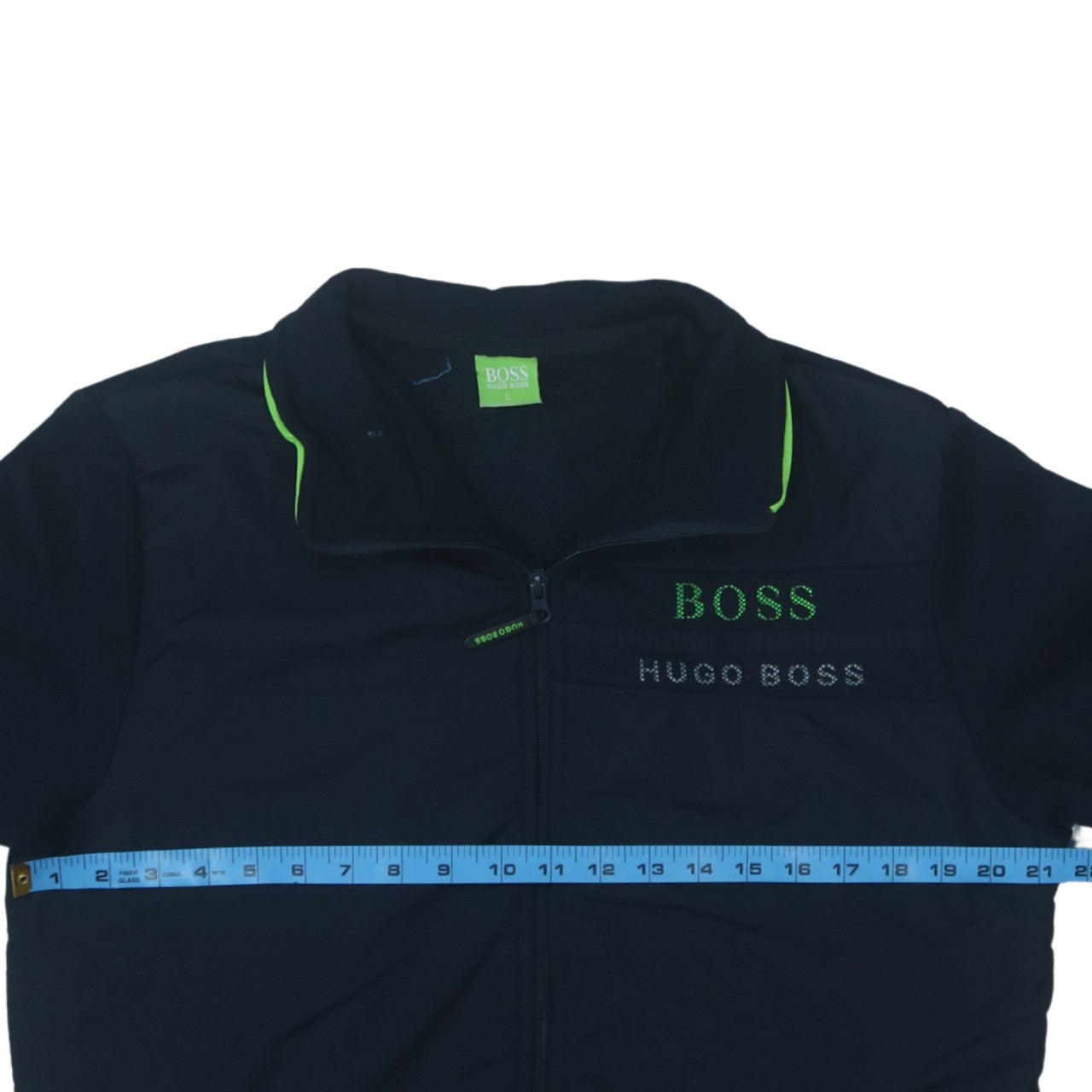 Hugo Boss Men's Black Full Zip Logo Sweatshirt Size L