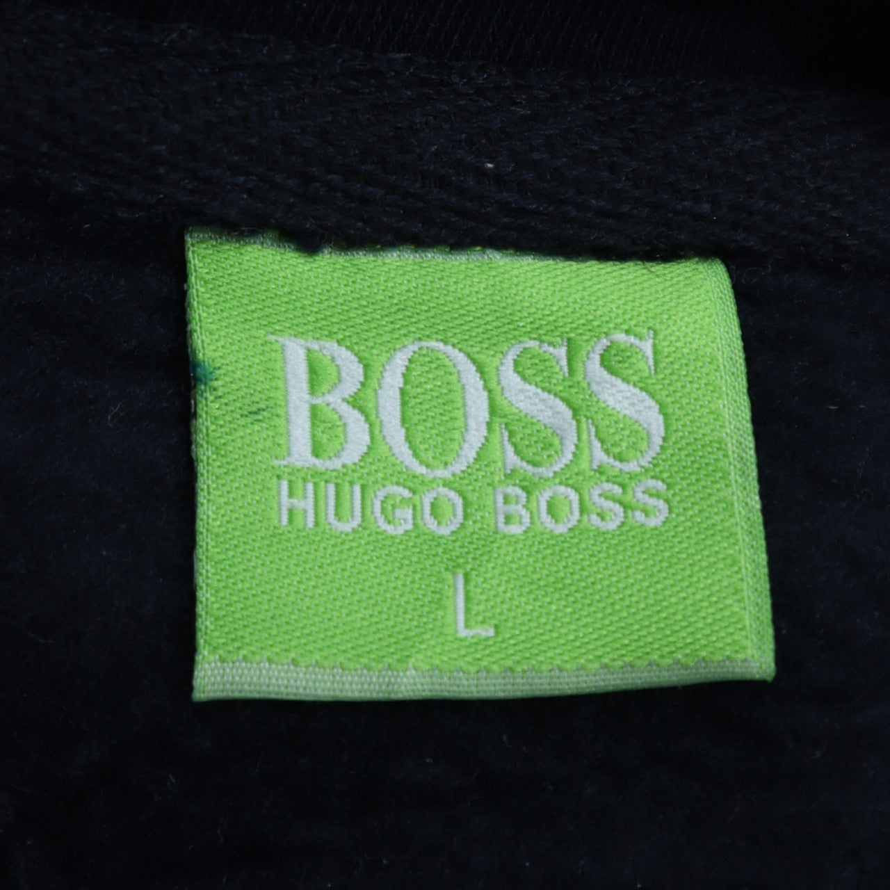 Hugo Boss Men's Black Full Zip Logo Sweatshirt Size L