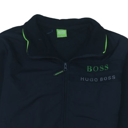 Hugo Boss Men's Black Full Zip Logo Sweatshirt Size L