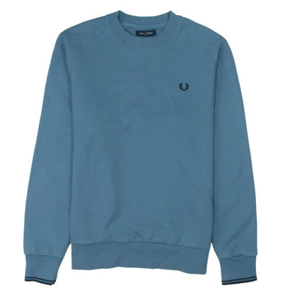 Fred Perry Mens Blue XL Crew Neck Pullover Sweatshirt