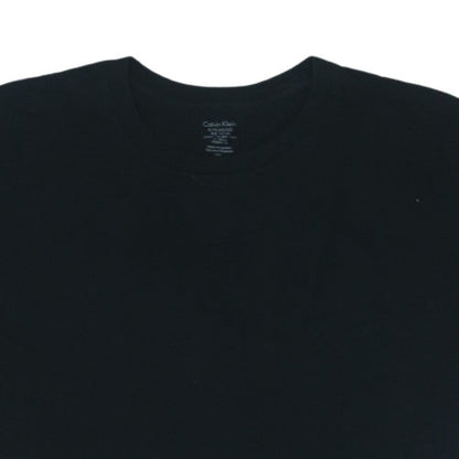 Calvin Klein Men's Black XL Crew Neck Cotton T-Shirt
