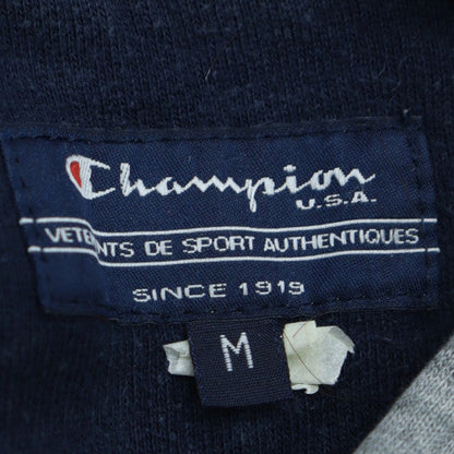 Champion Men's Grey Pullover Hoodie M Logo Regular Fit