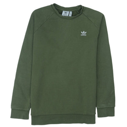 Adidas Men’s Green Crew Neck Pullover Sweatshirt Size M