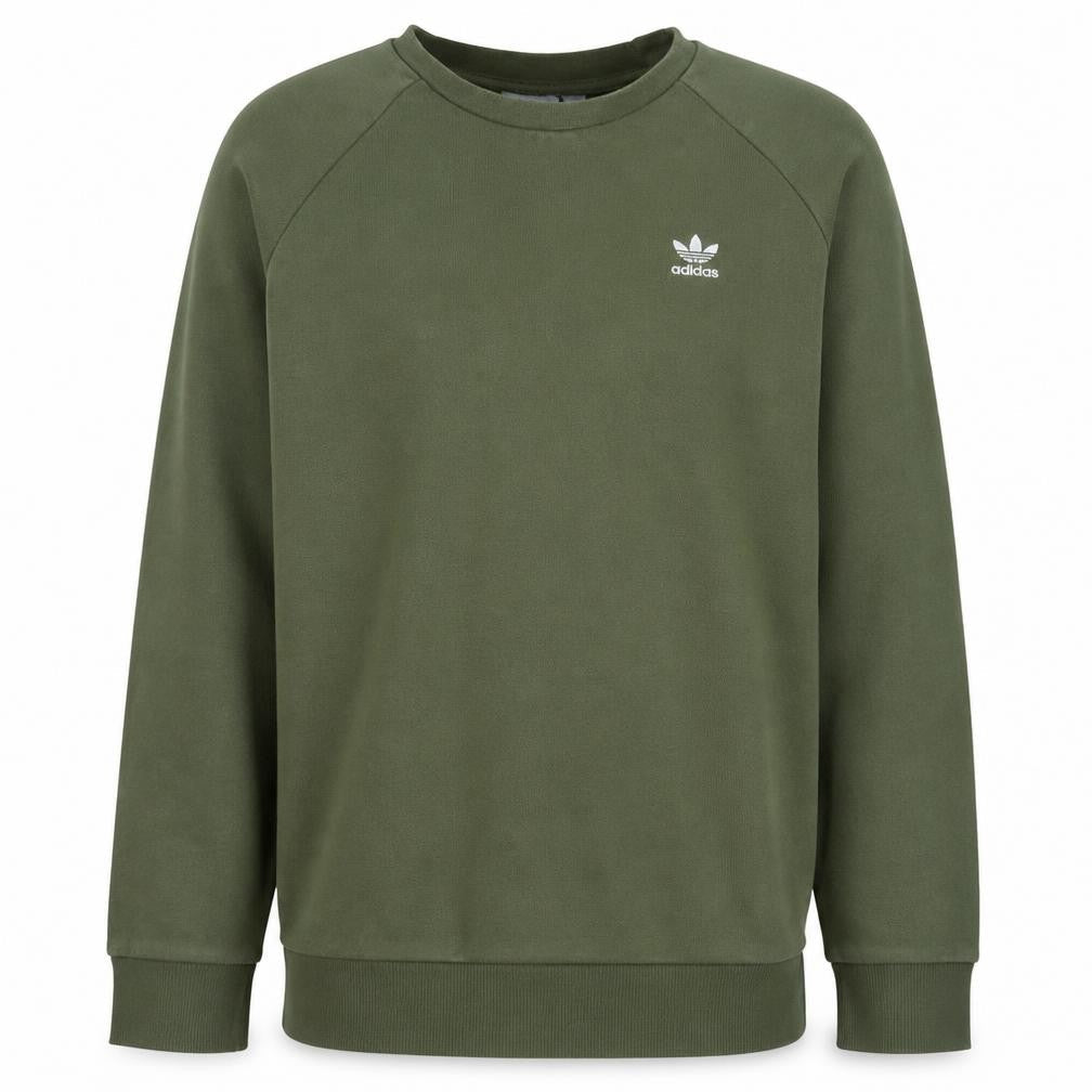 Adidas Men’s Green Crew Neck Pullover Sweatshirt Size M