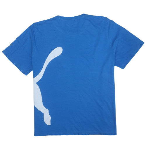 Puma Men's Blue XXL Crew Neck Short Sleeve Graphic T-Shirt