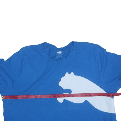 Puma Men's Blue XXL Crew Neck Short Sleeve Graphic T-Shirt