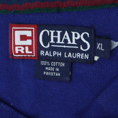 Chaps Ralph Lauren Men's Blue XL Cotton Polo Shirt