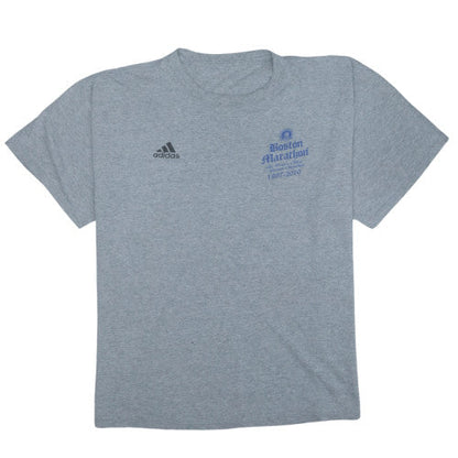Adidas Men’s Grey Boston Marathon 2010 Short Sleeve Athletic T-Shirt M