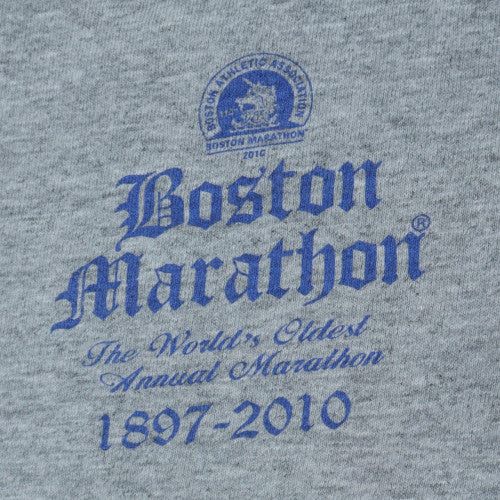 Adidas Men’s Grey Boston Marathon 2010 Short Sleeve Athletic T-Shirt M