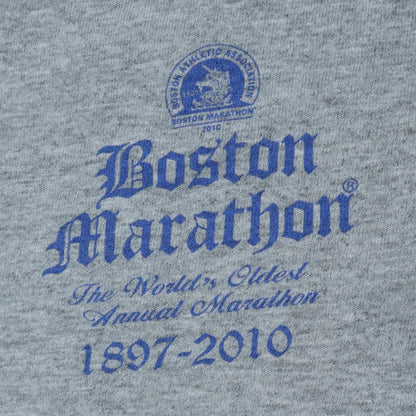 Adidas Men’s Grey Boston Marathon 2010 Short Sleeve Athletic T-Shirt M