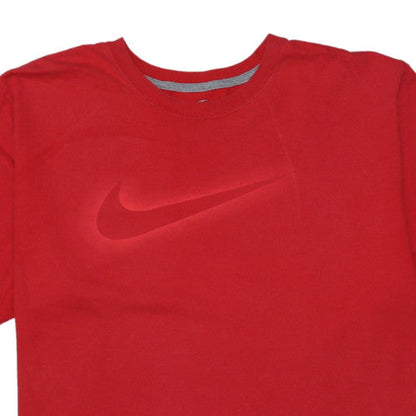 Nike Men's Red Crew Neck Short Sleeve Regular Fit T-Shirt XXL