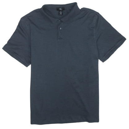 Calvin Klein Men's Black XL Cotton Polo Shirt Short Sleeve