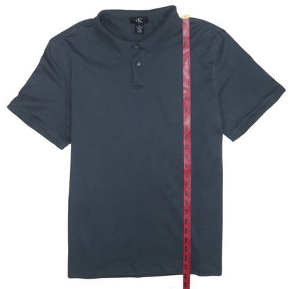 Calvin Klein Men's Black XL Cotton Polo Shirt Short Sleeve