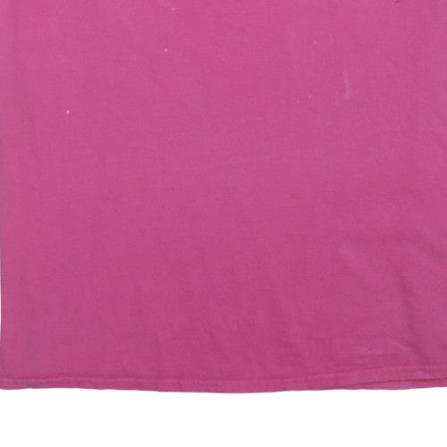 Mossy Oak Women's Pink Cotton Logo Short Sleeve T-Shirt Size L