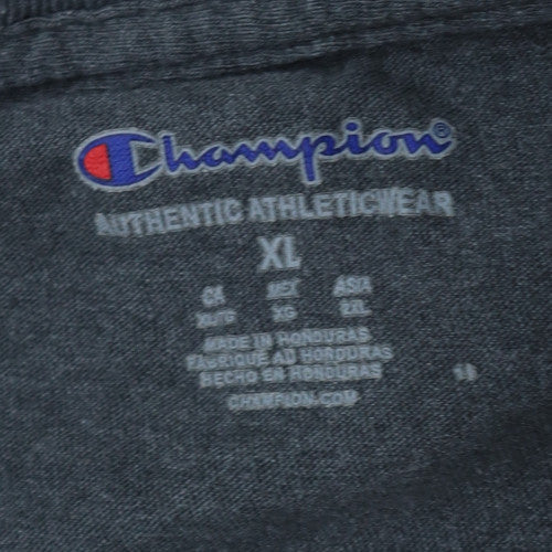Champion Men's Grey XL Crew Neck Short Sleeve T-Shirt