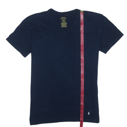 Polo Ralph Lauren Men's Blue V-Neck Slim Fit Cotton T-Shirt XL