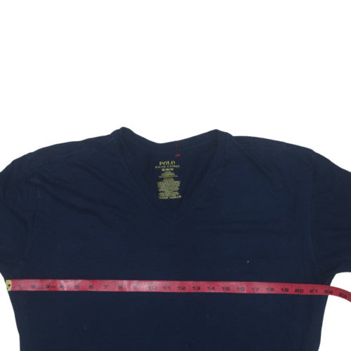 Polo Ralph Lauren Men's Blue V-Neck Slim Fit Cotton T-Shirt XL