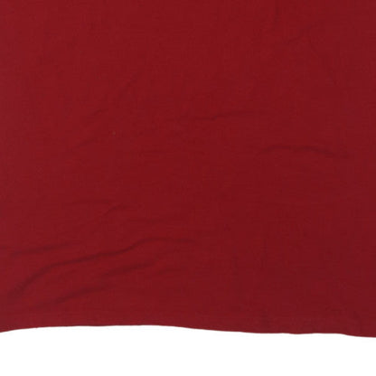 Champion Men's Red 2XL Crew Neck Cotton Graphic T-Shirt