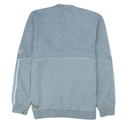 Adidas Men's Grey Crew Neck Sweatshirt M Long Sleeve Pullover